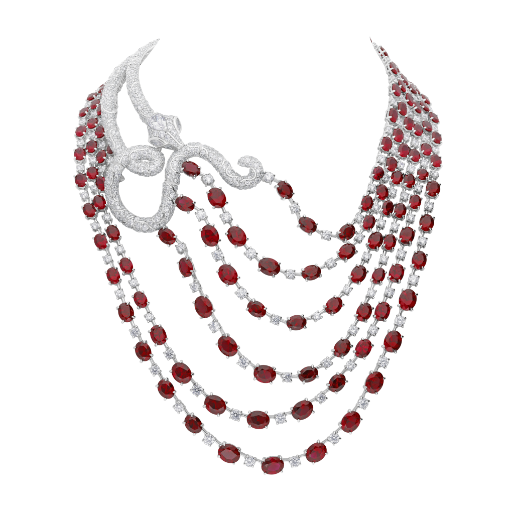 Necklace - Serpent Collection - Rhodium-plated Silver – Burma